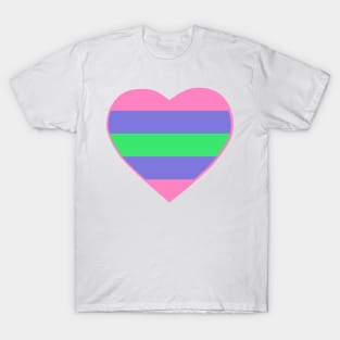 Pride Flag Heart Trigender T-Shirt